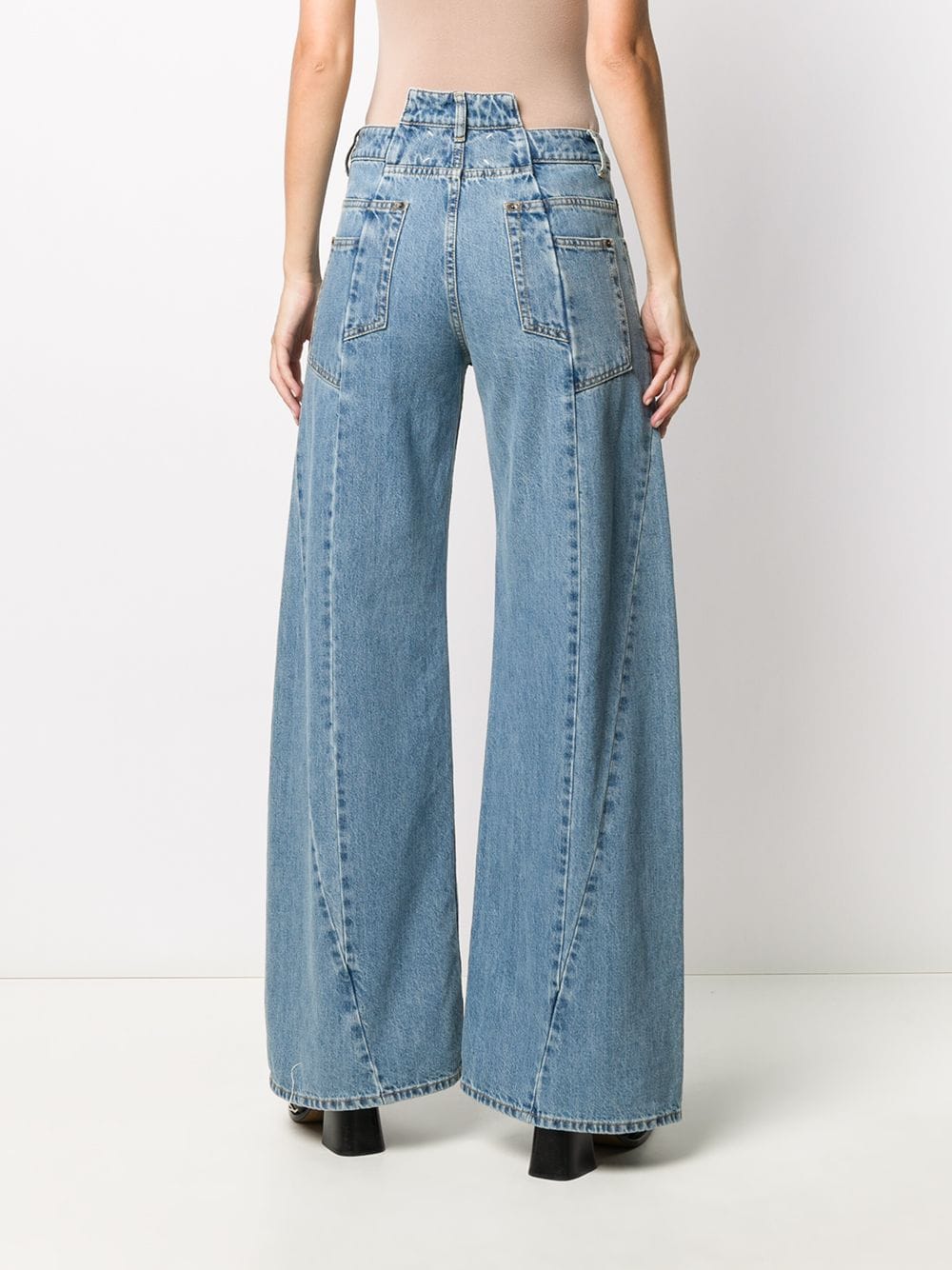 Maison Margiela Wide - Leg Denim Jeans — light blue