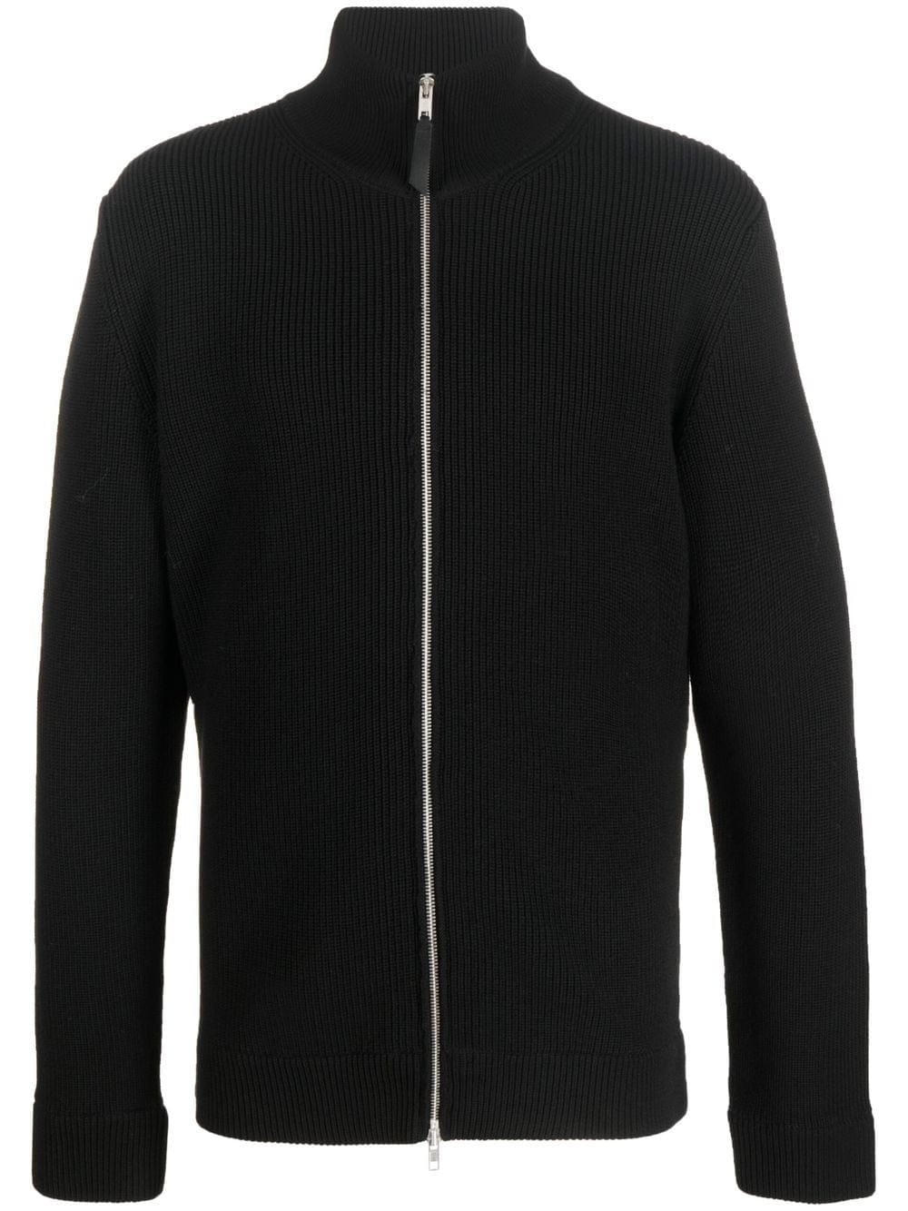 Maison Margiela Ribbed Wool Cardigan — Black