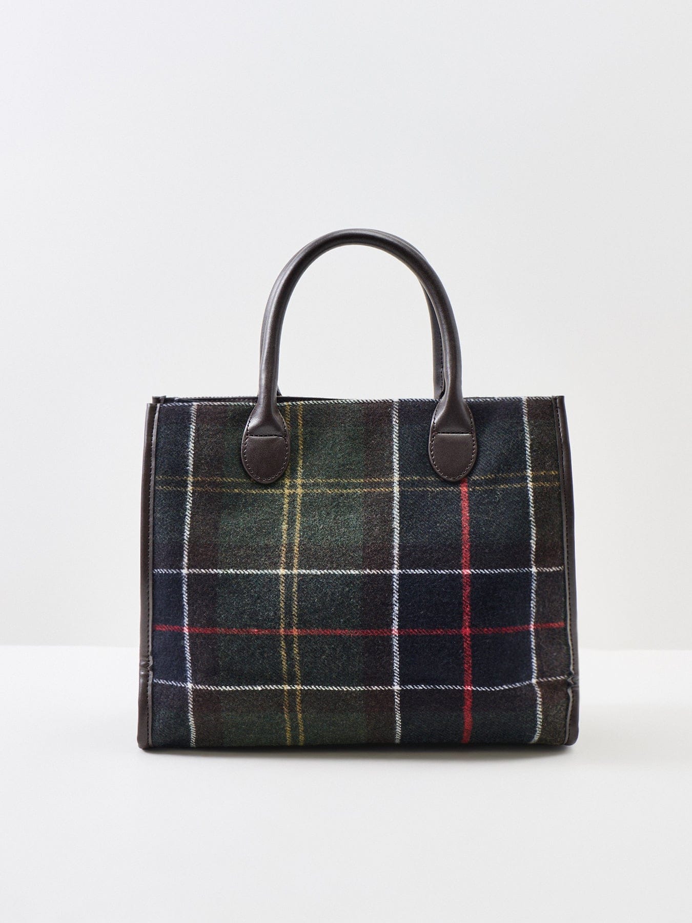 Barbour Barrhill Tartan Tote Bag Green
