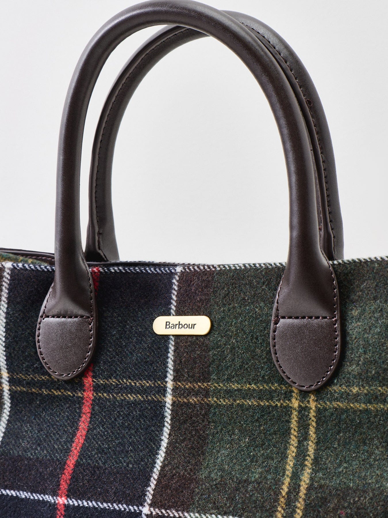 Barbour Barrhill Tartan Tote Bag Green