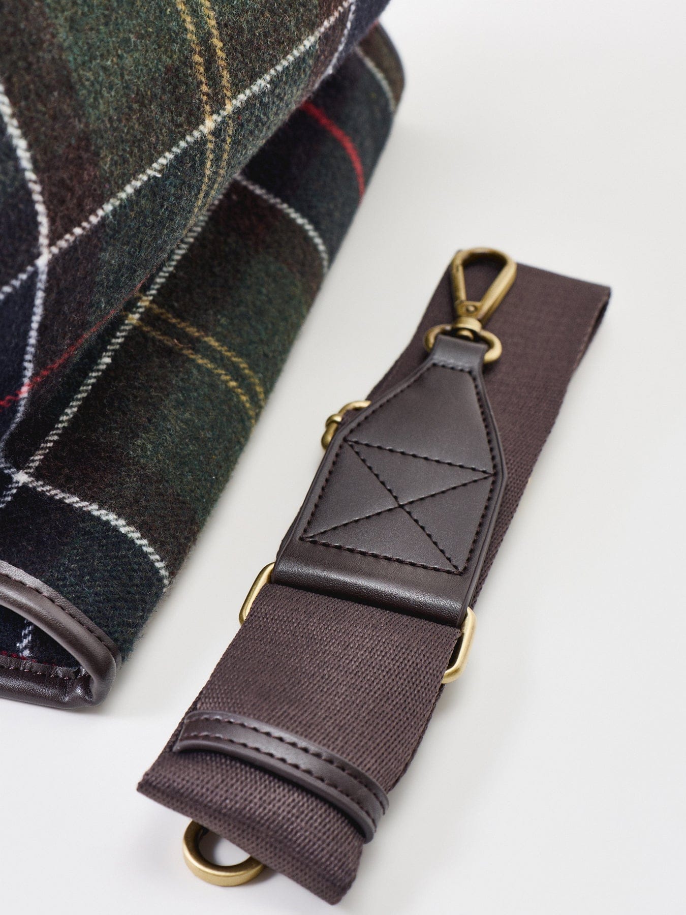 Barbour Barrhill Tartan Tote Bag Green