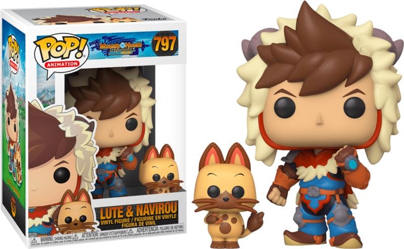 Funko (Light Box Damage) Funko Pop! Monster Hunter Stories Lute W/ Navirou #797