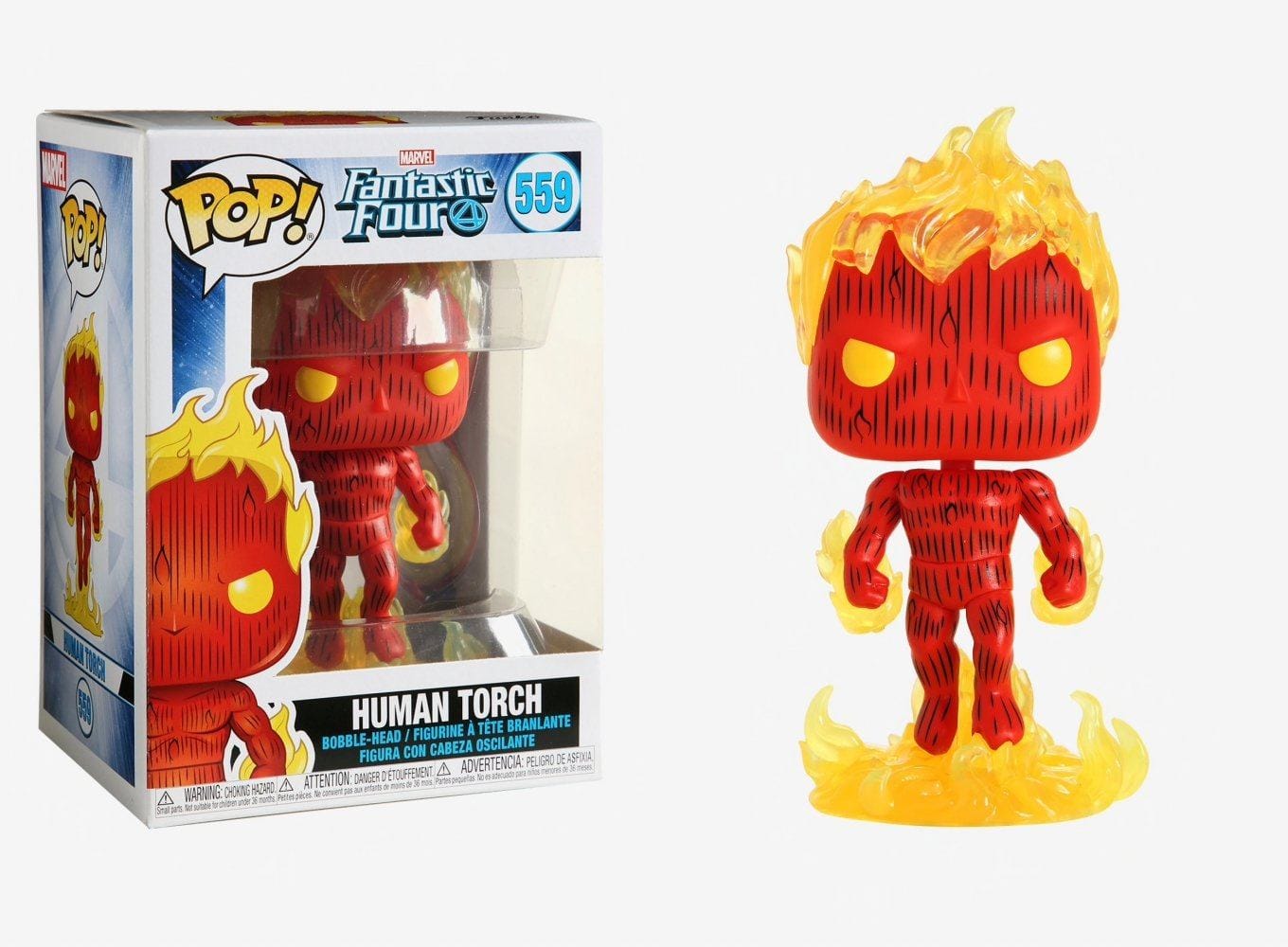 Funko (Light Box Damage) Funko Pop! Fantastic Four Human Torch #559