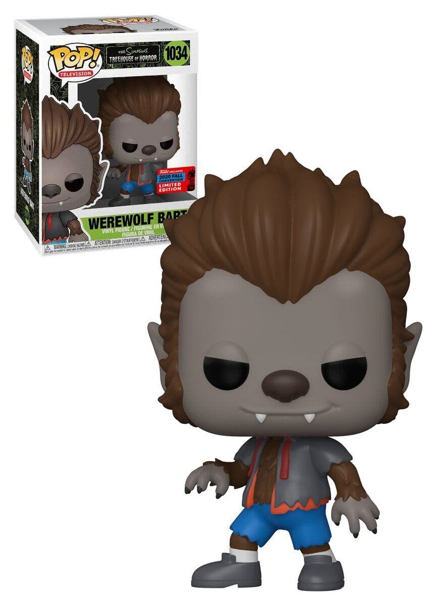 Funko (Box Damage) Funko Pop! The Simpsons Treehouse of Horror Werewolf Bart Fall Convention Exclusive #1034