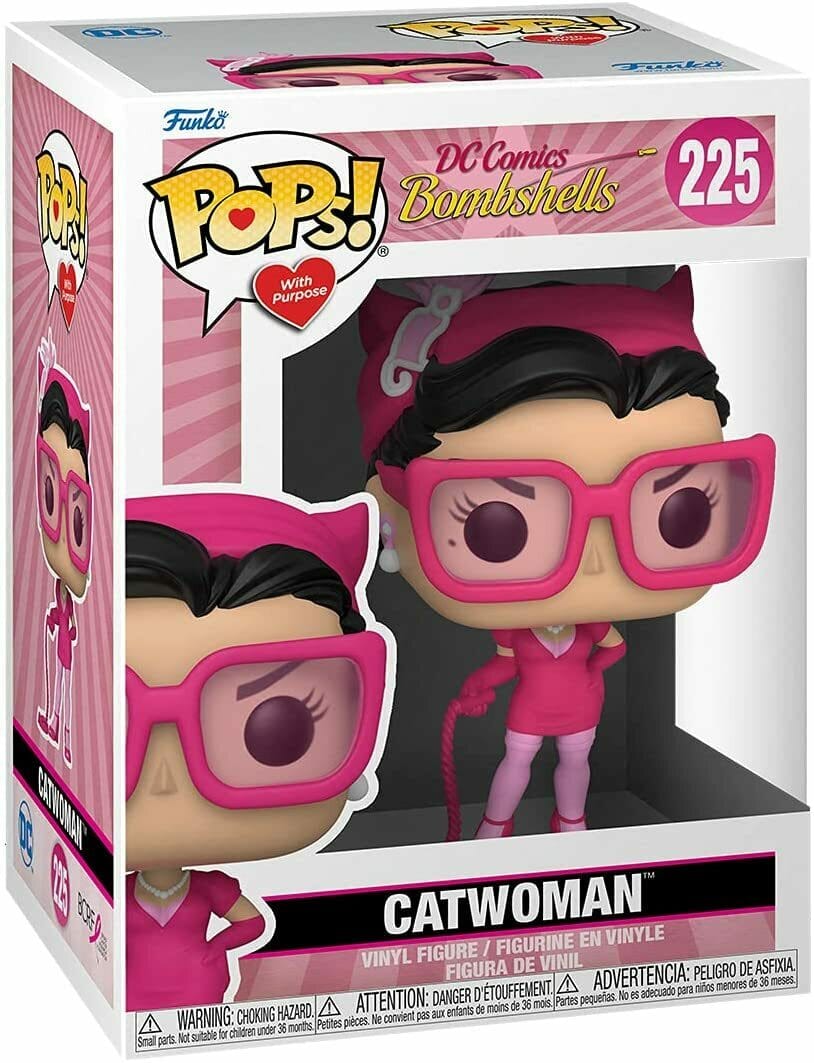 Funko Pop! DC Comics Bombshells Catwoman (Breast Cancer Awareness) #225