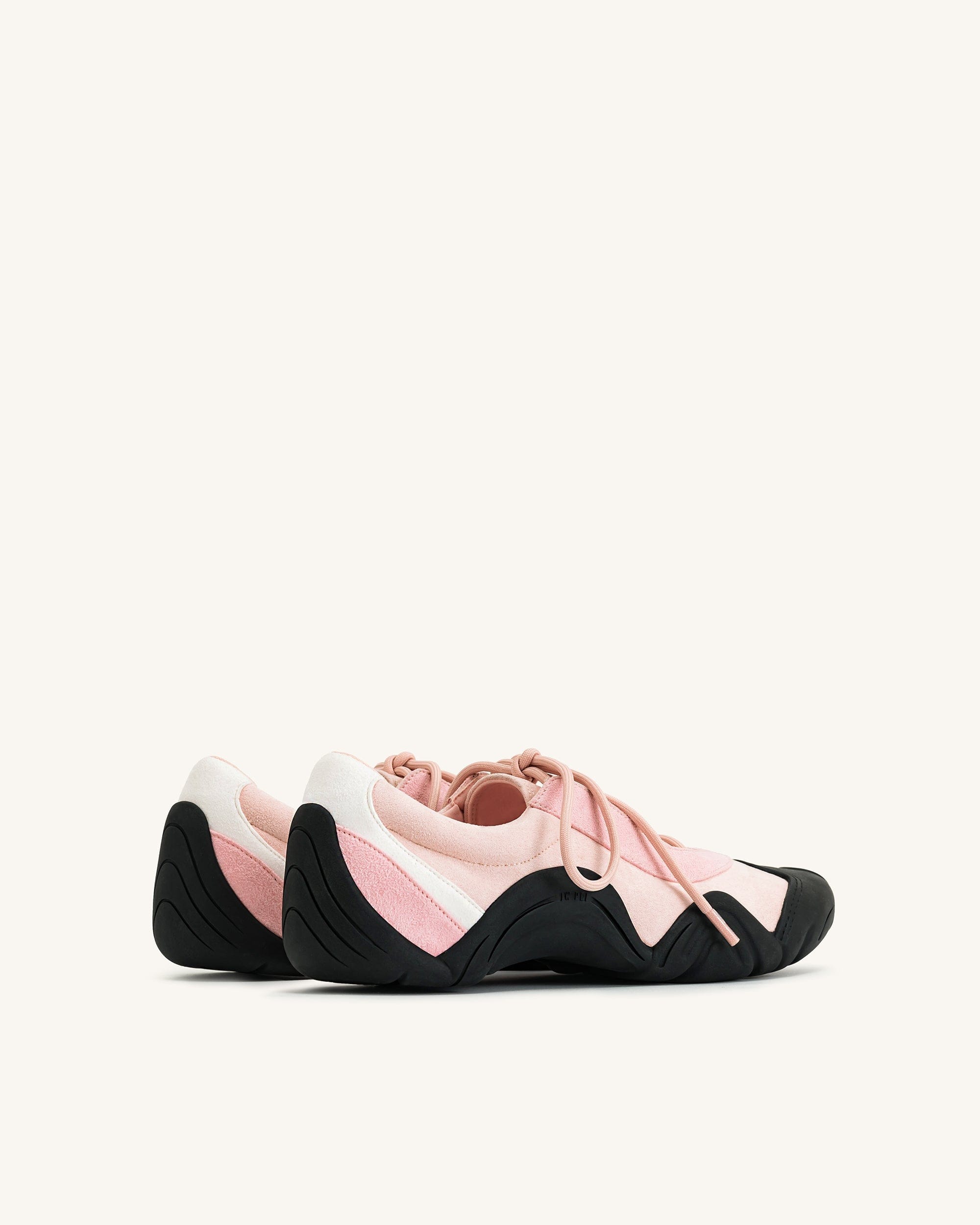 Jw Pei Caitlin Lace Up Ballerina Sneakers Pink