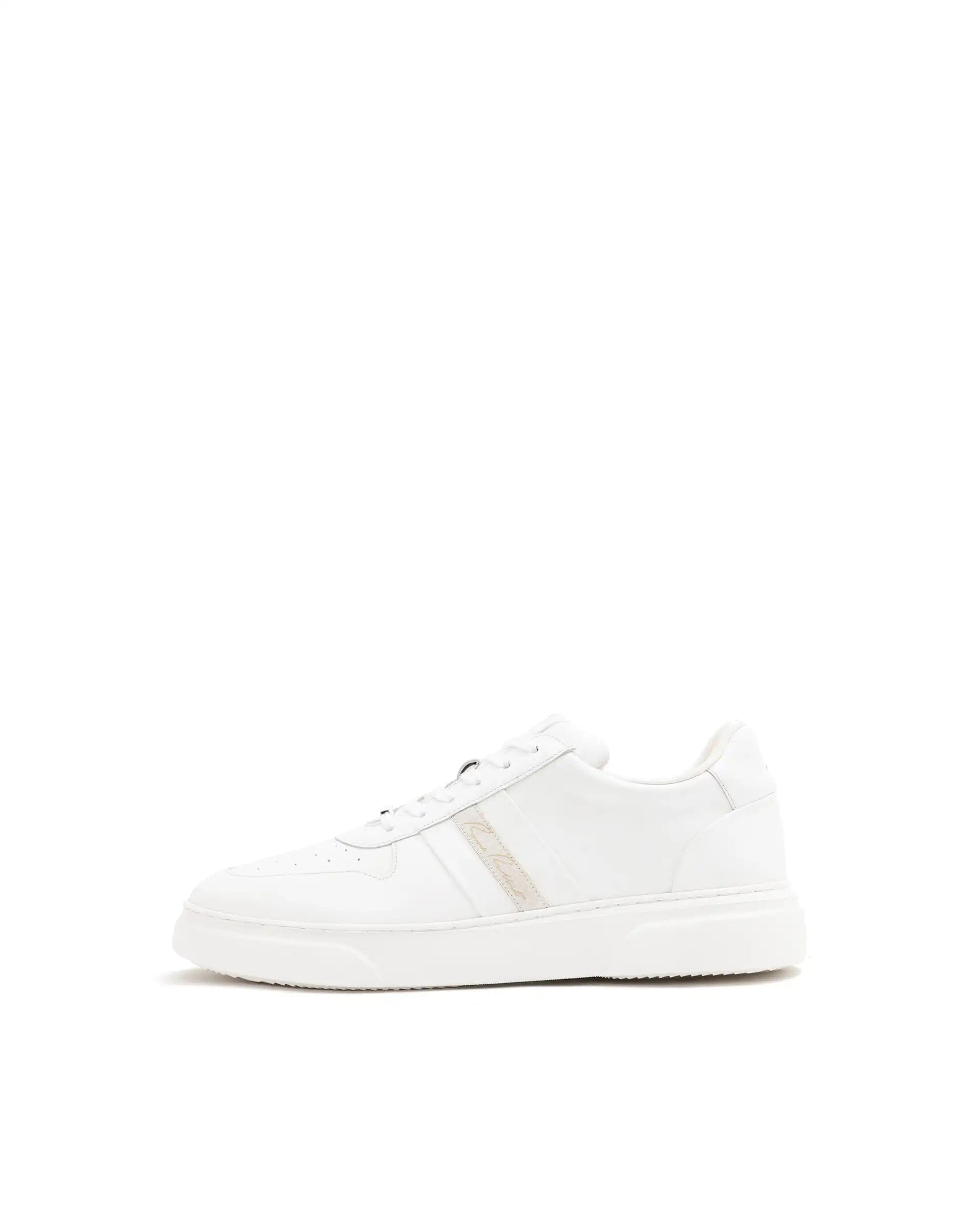 RAREZ Rare Rabbit Mens Polaris White Round Toe Low Top Lace - Up Sneaker Shoes