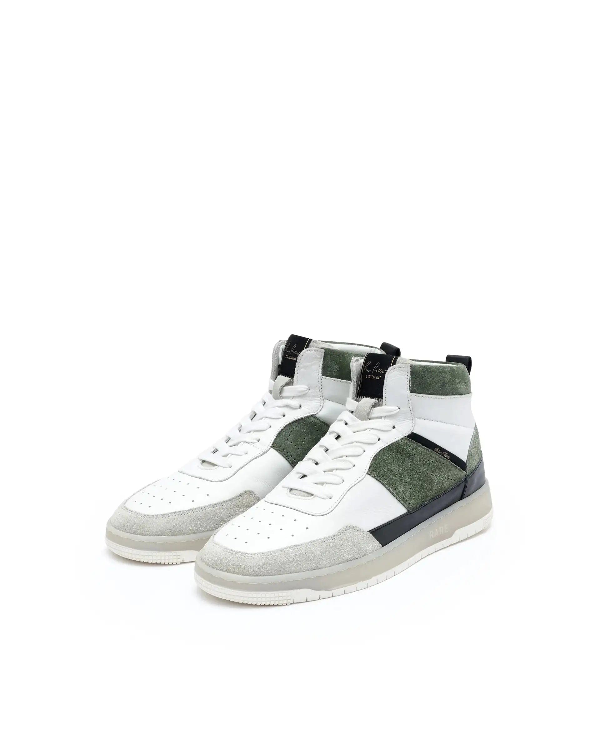 RAREZ Rare Rabbit Men's Horizon Green Suede And Leather High - Top Lace Up Sneaker Shoes