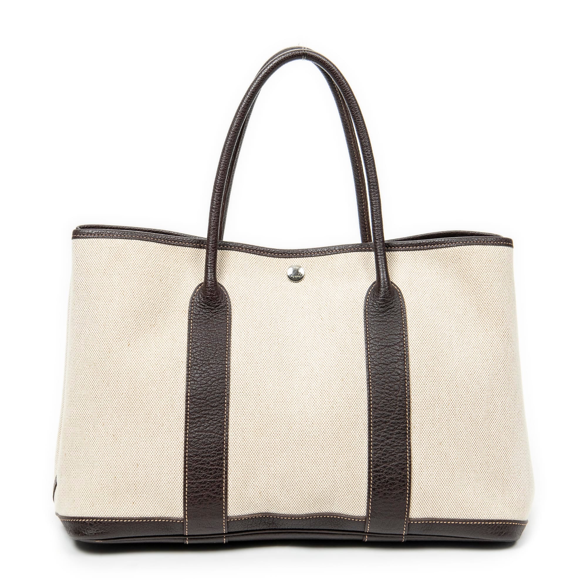 Hermès Beige/Brown Canvas Garden Party ABB9464