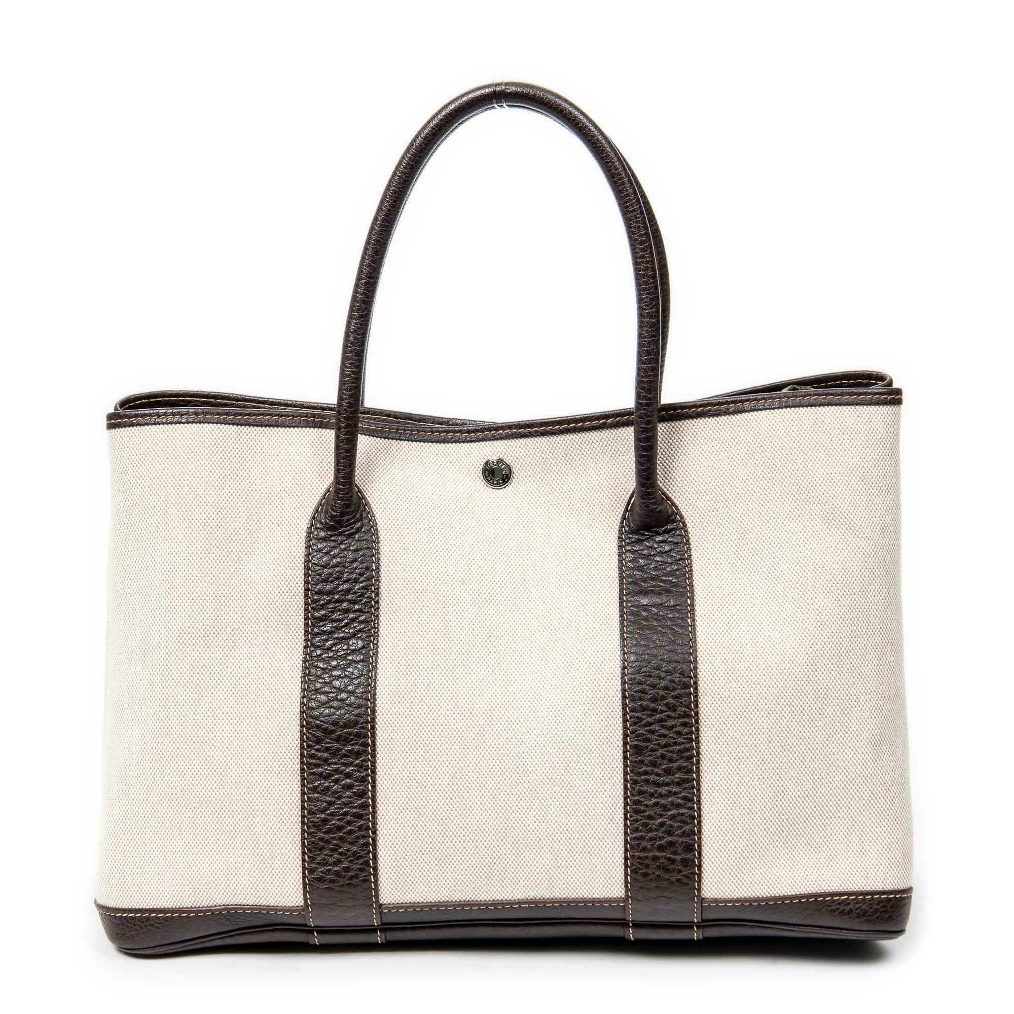 Hermès Beige/Brown Canvas Garden Party ABB8528