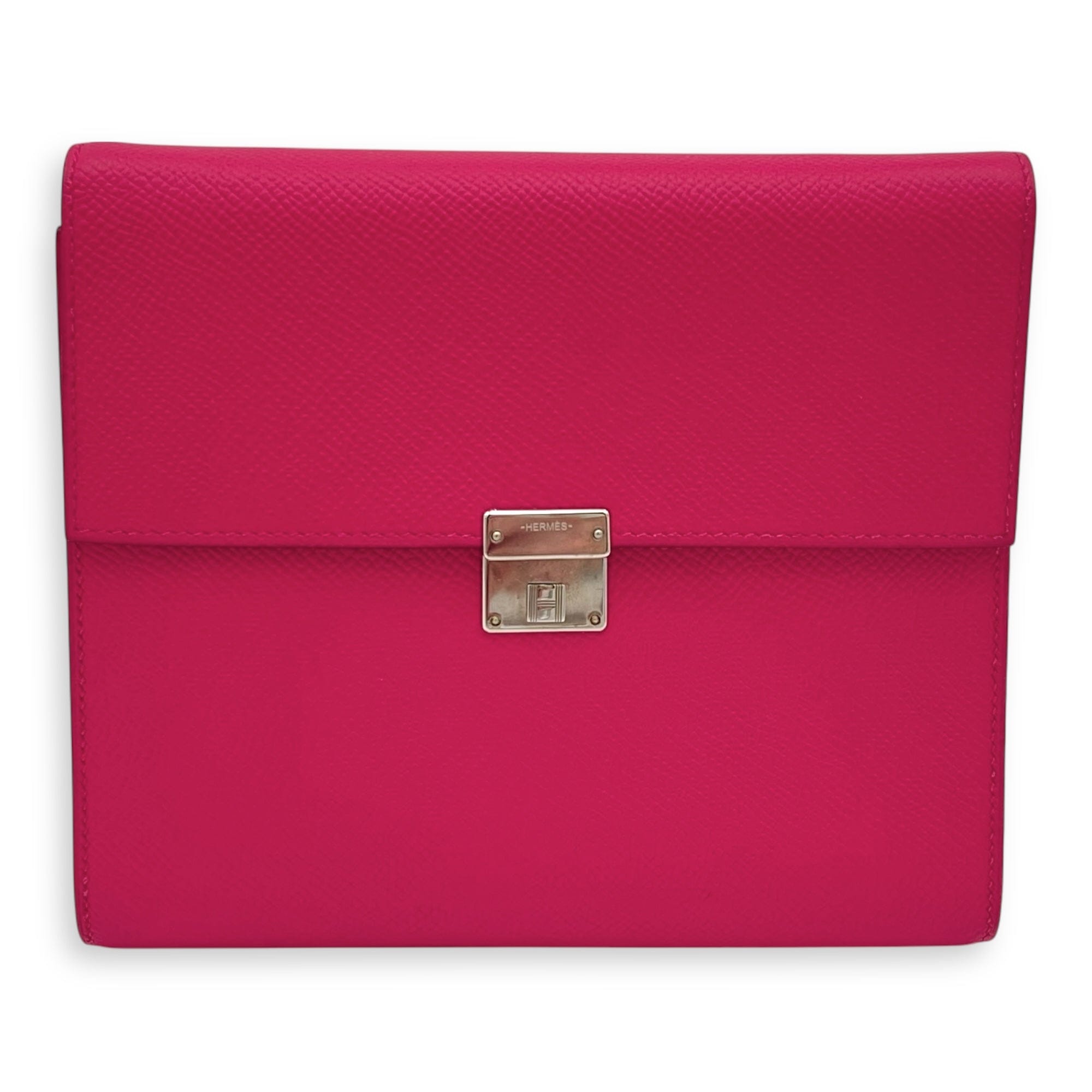 Hermès Clic Rose Extreme Shoulder Bag in Epsom, Palladium hardware S2509 - 007809AN
