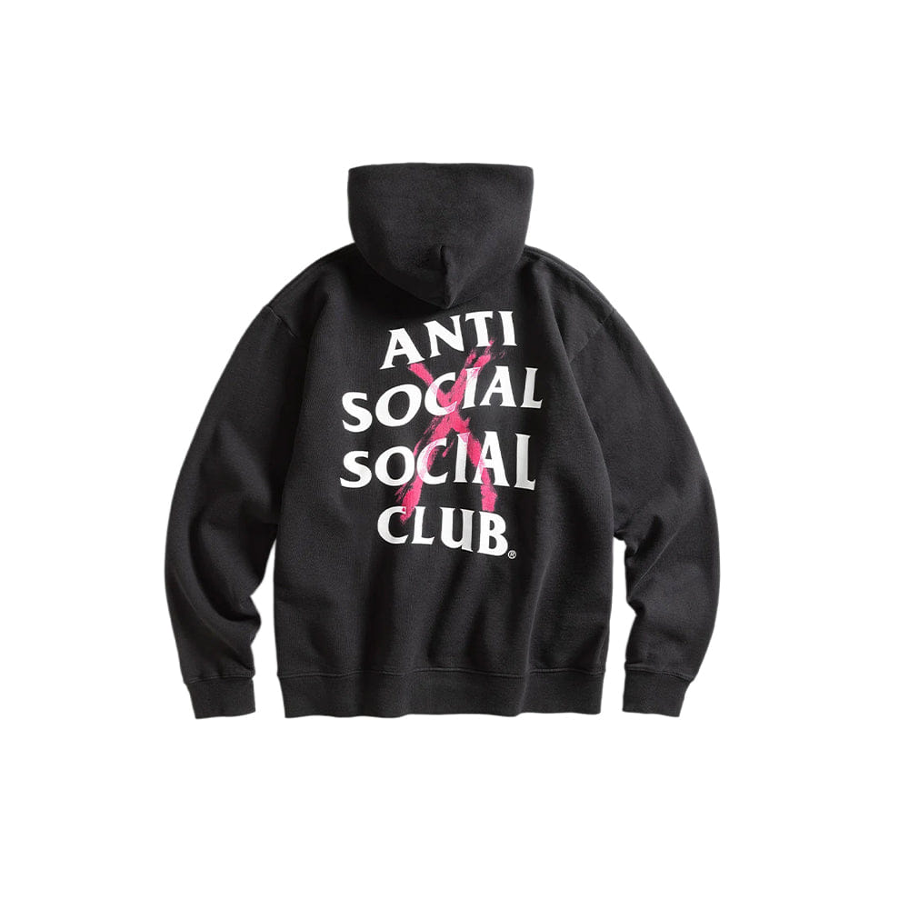Anti Social Social Club Cancelled Paint Hoodie - Black
