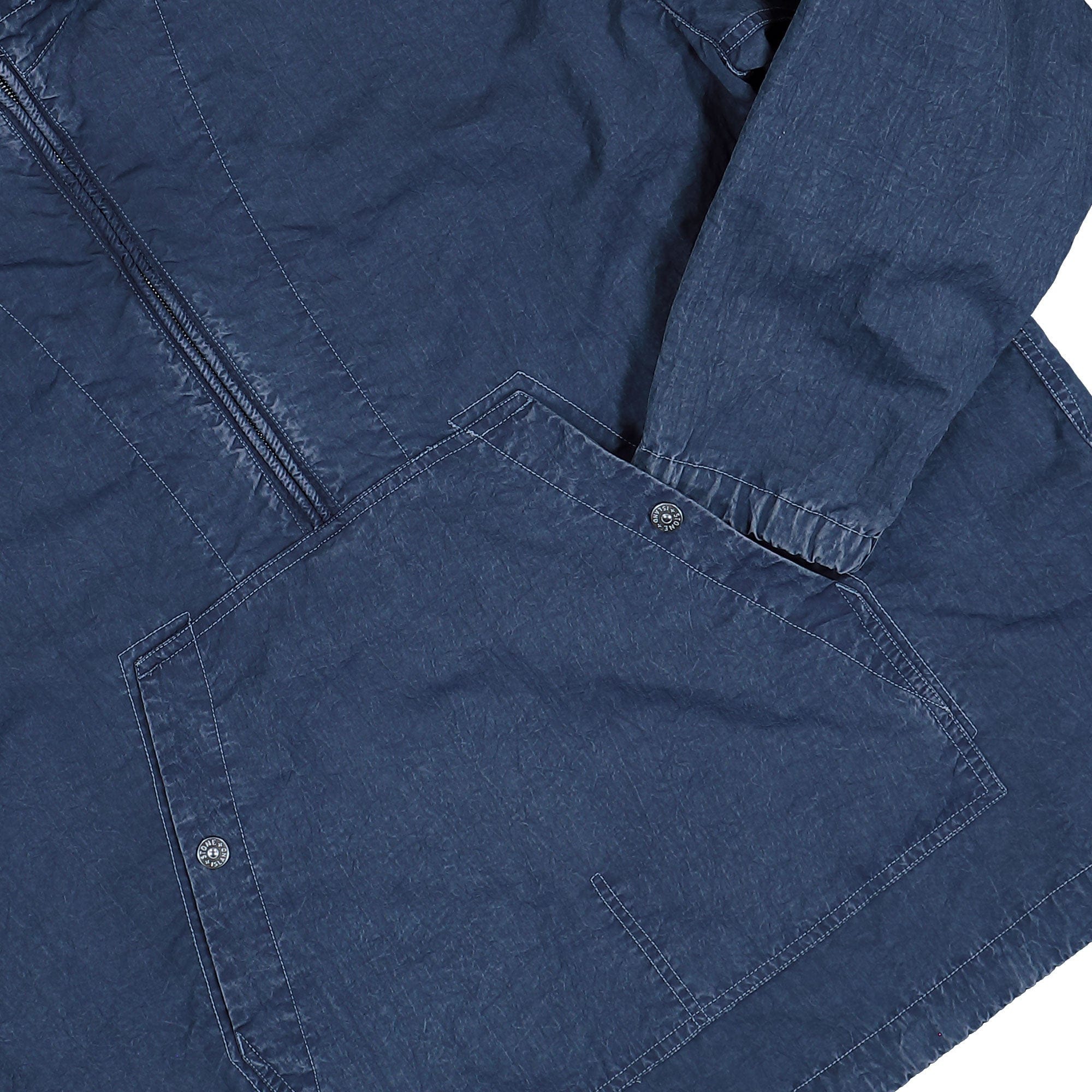 Stone Island Hollow Fibre Nylon Indigo TC Marmo Corrosion Jacket