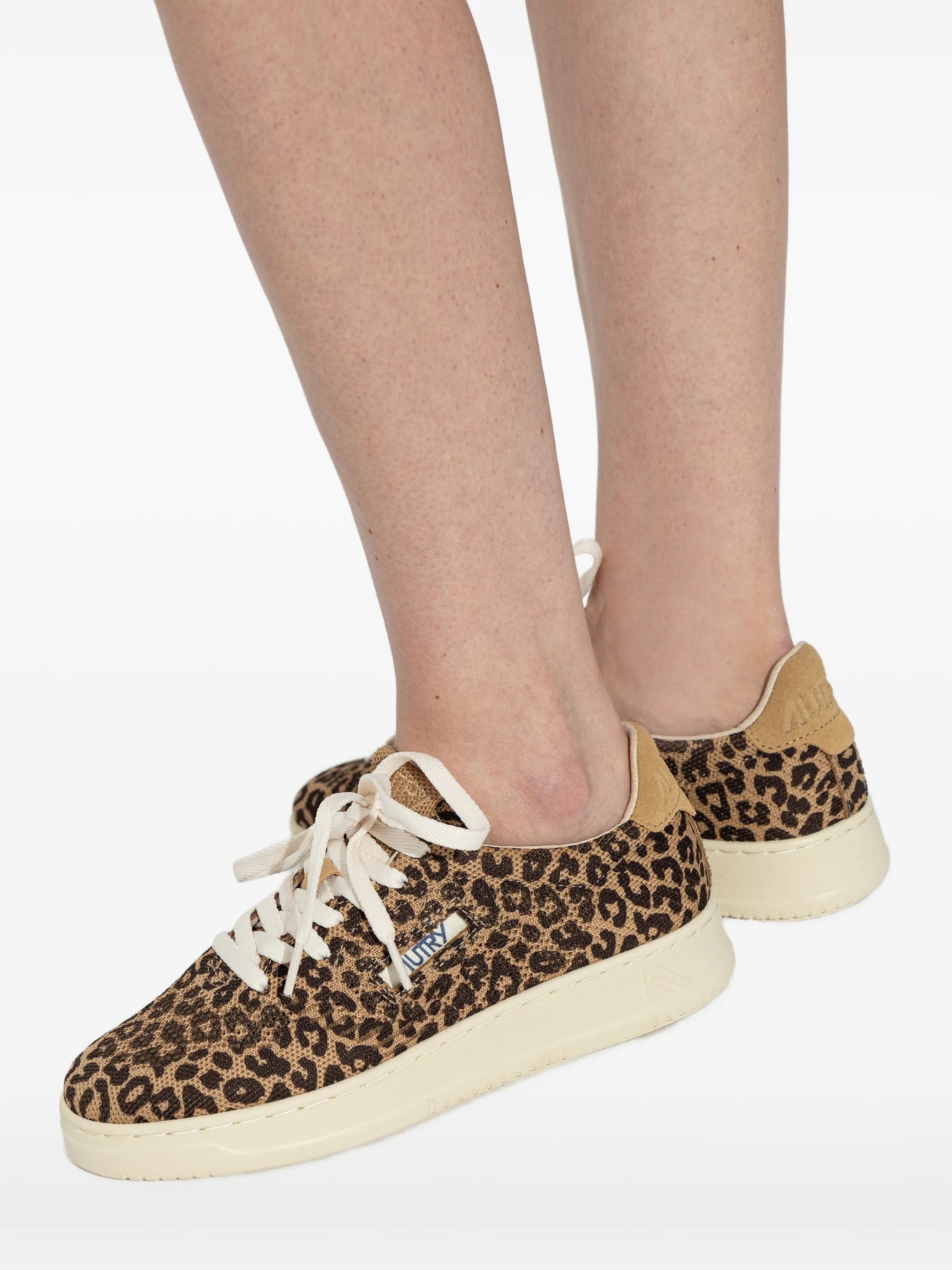 Autry Medalist Easeknit leopard print sneakers