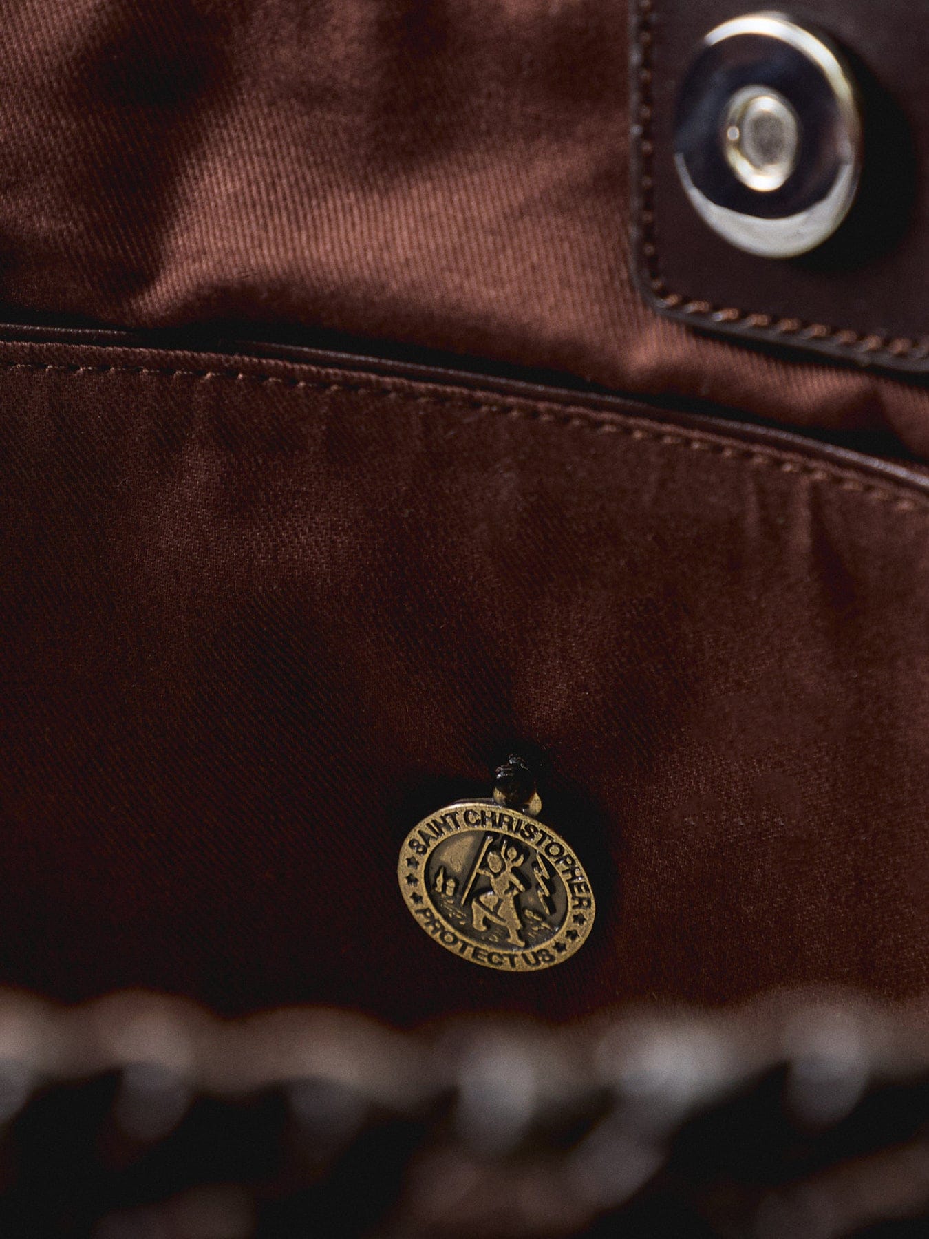 Dragon Diffusion Salvage Leather Shoulder Tote Brown