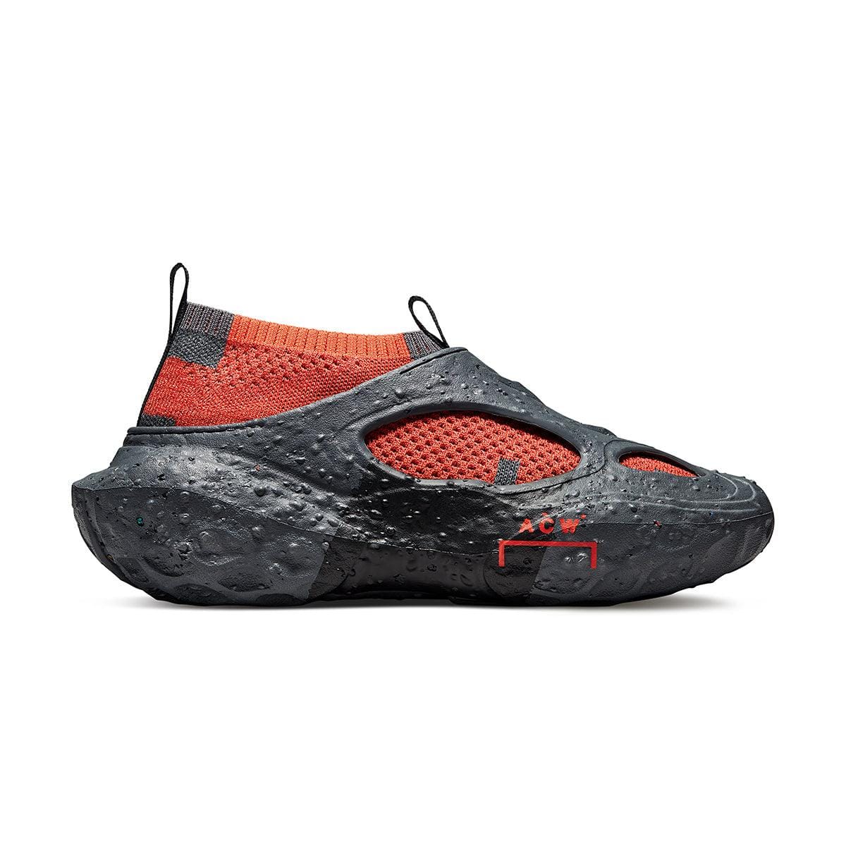 Converse + A - COLD - WALL* Sponge Crater CX Dark Grey Tangerine Tango