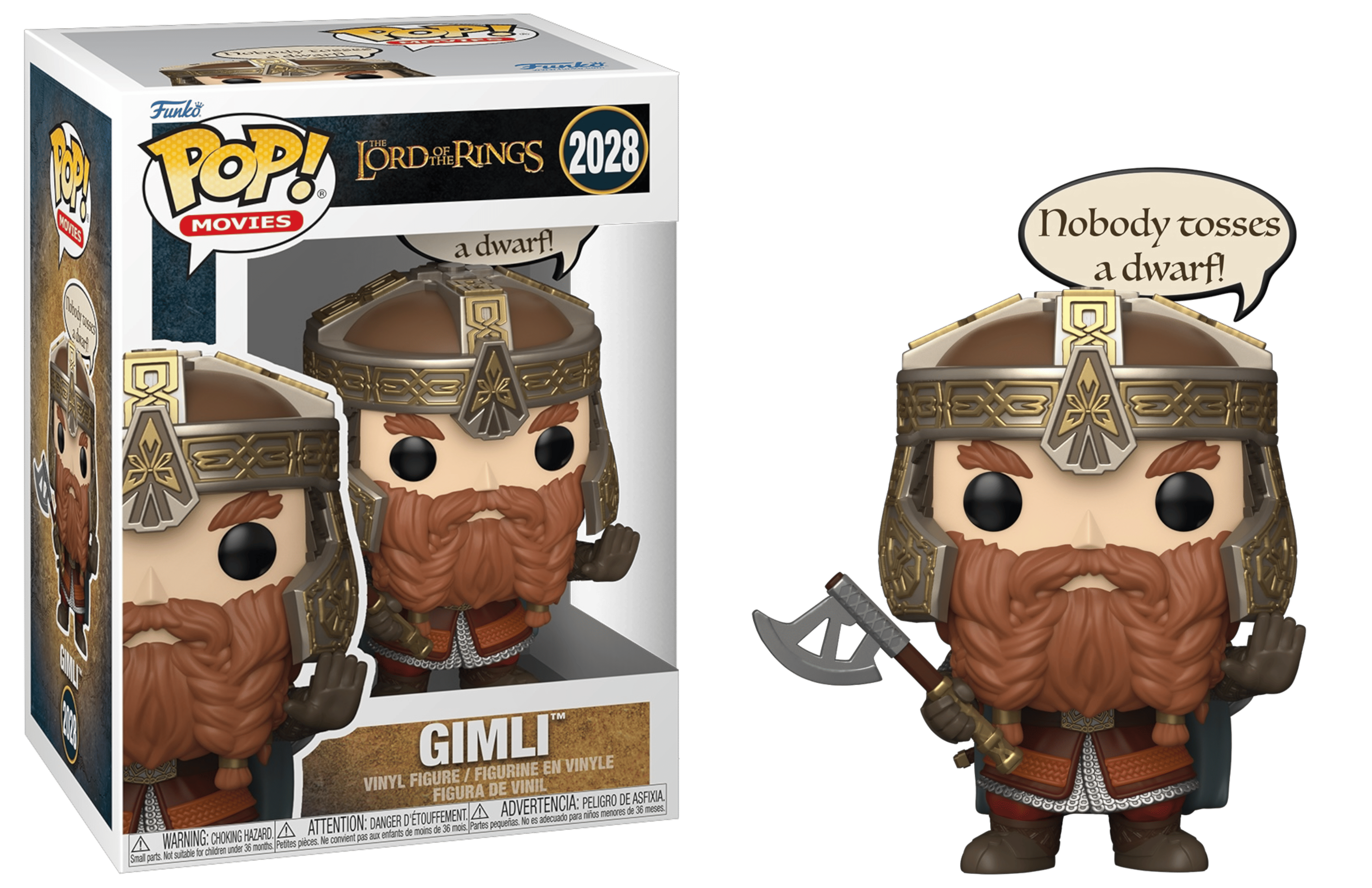 Funko Pop! The Lord of the Rings Gimli with Speech Bubble #2028