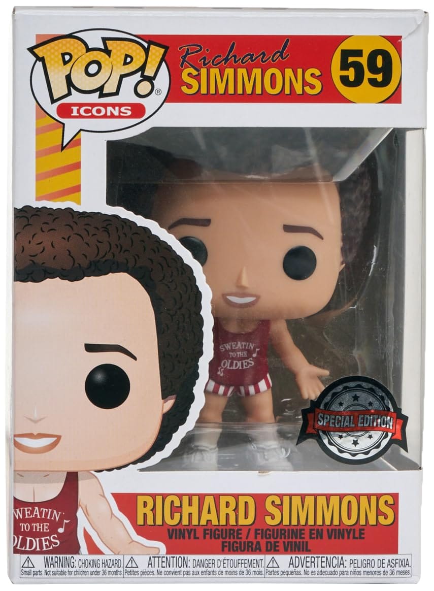 Funko (Box Damage) Funko Pop! Richard Simmons (Sweatin To The Oldies) #59 (Special Edition Sticker)