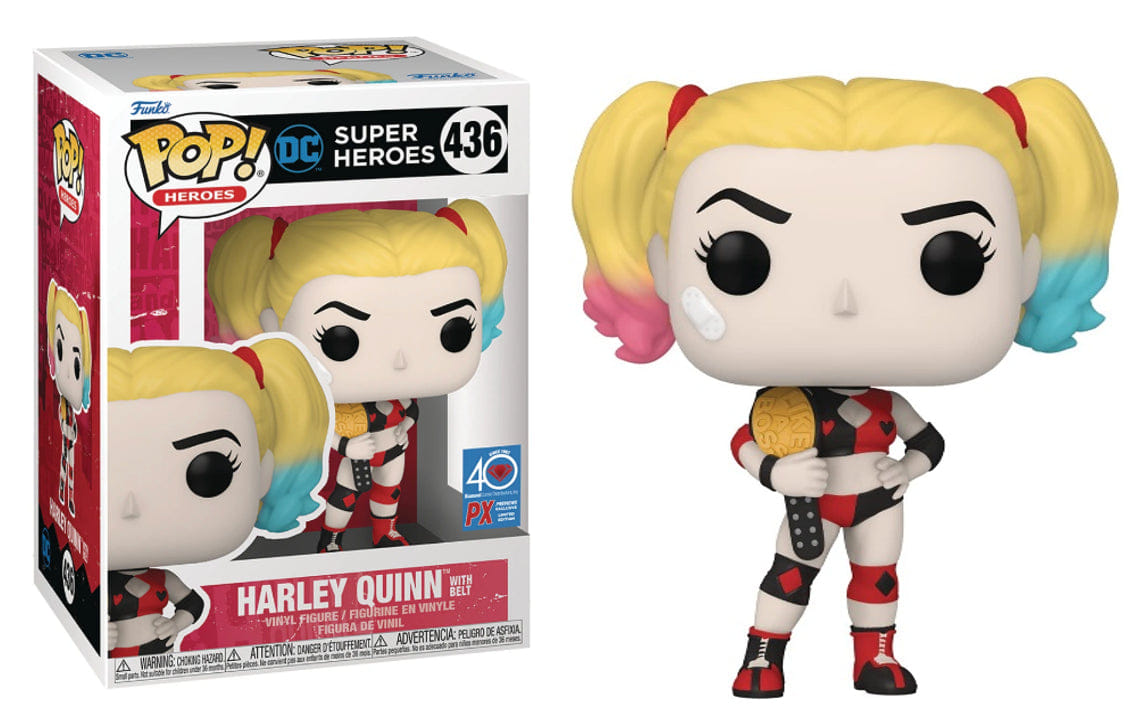 Funko (Box Damage) Funko Pop! DC Heroes Harley Quinn with Belt Exclusive #436