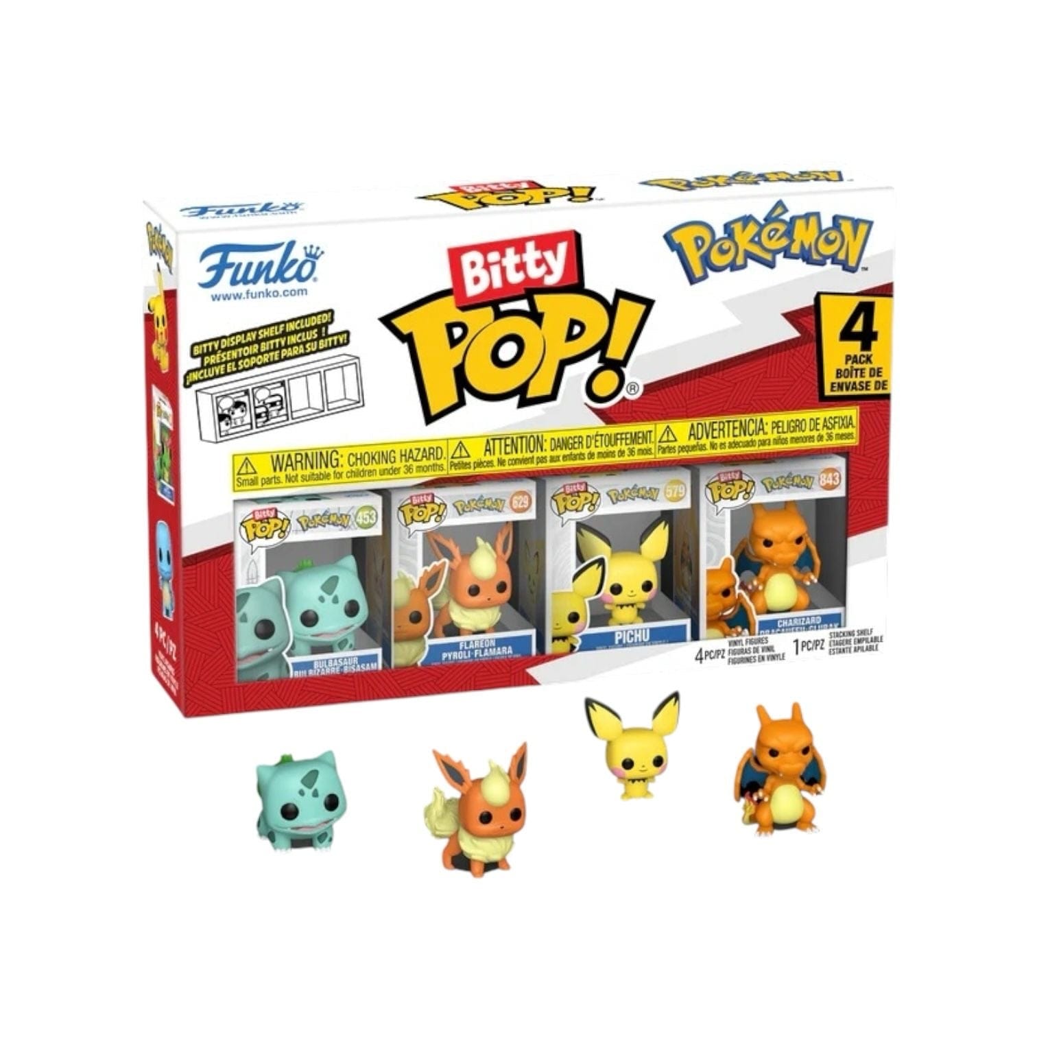 Pokemon Bulbasaur Funko 4 Pack Bitty Pop - Pokémon