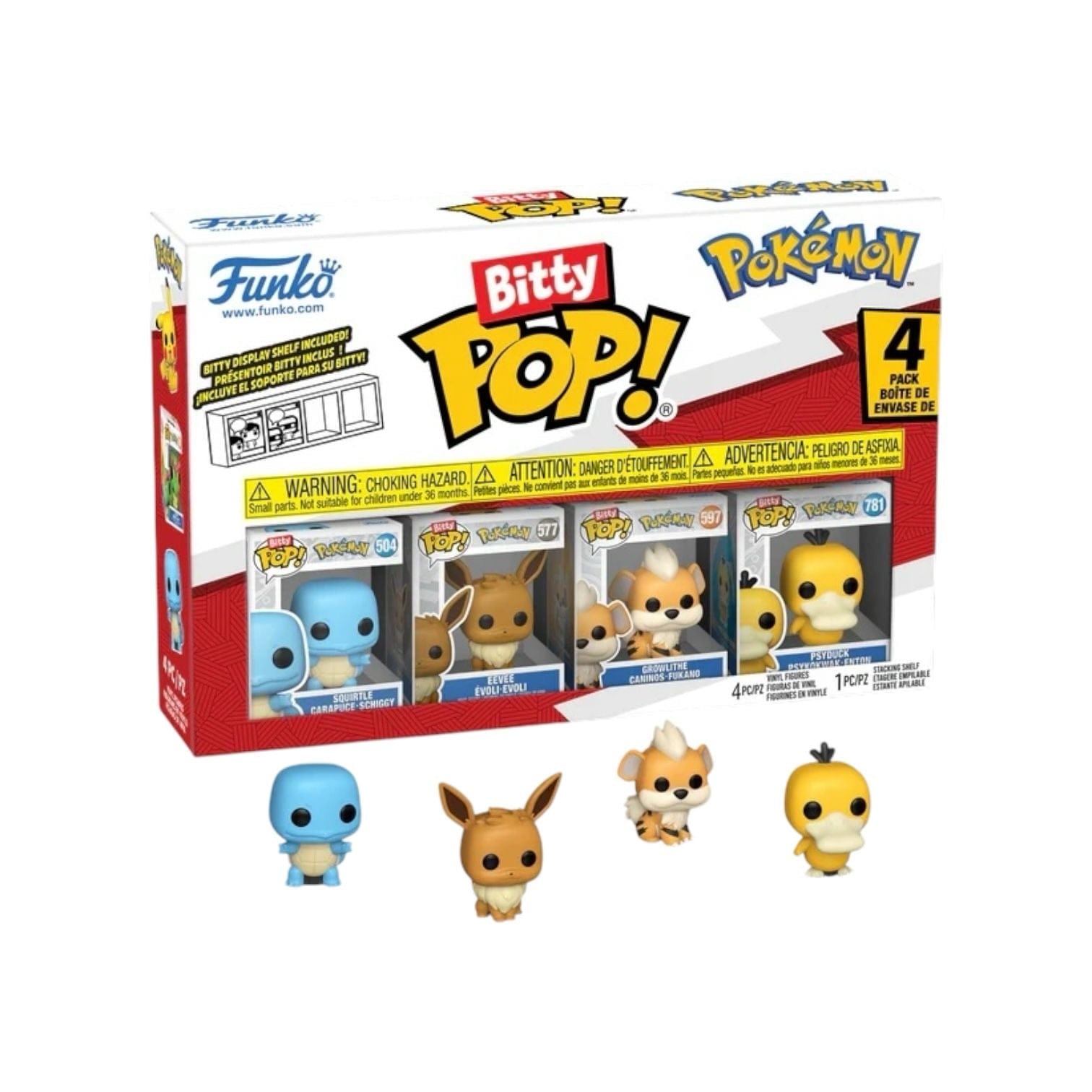 Pokemon Squirtle Funko 4 Pack Bitty Pop - Pokémon