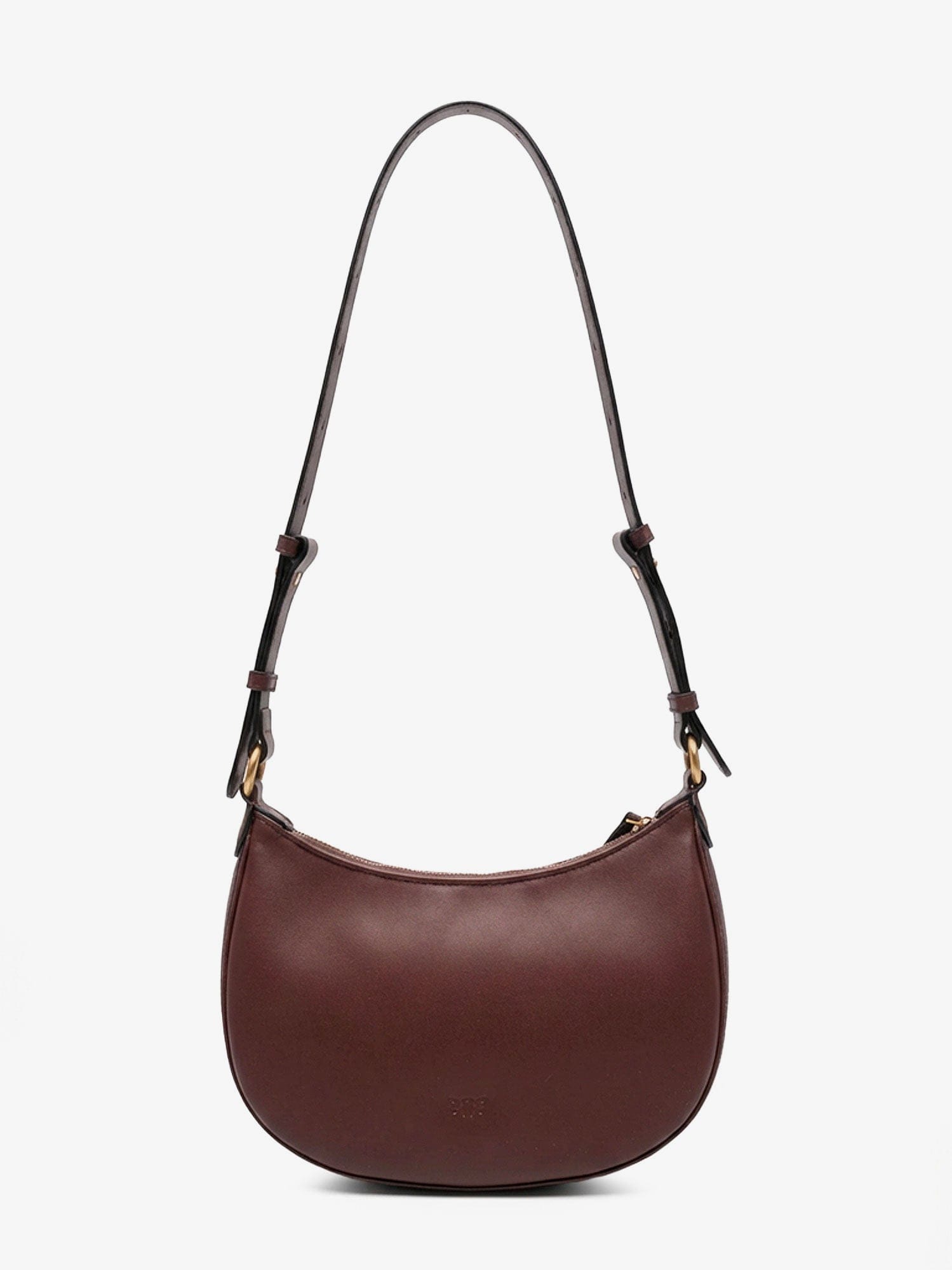 PINKO Half Moon Mini leather crossbody bag