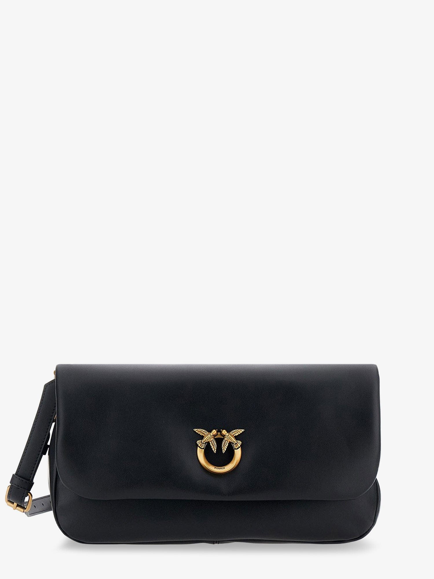 PINKO Soft Horizontal leather crossbody bag