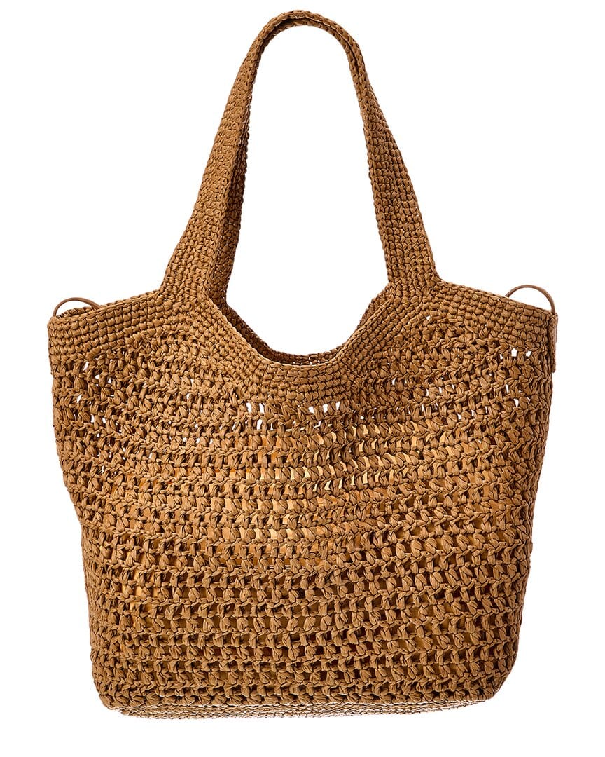Tod's Logo Medium Raffia Tote