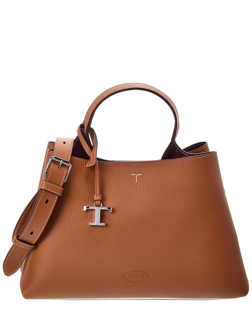 Tod's T Lock Small Leather Tote
