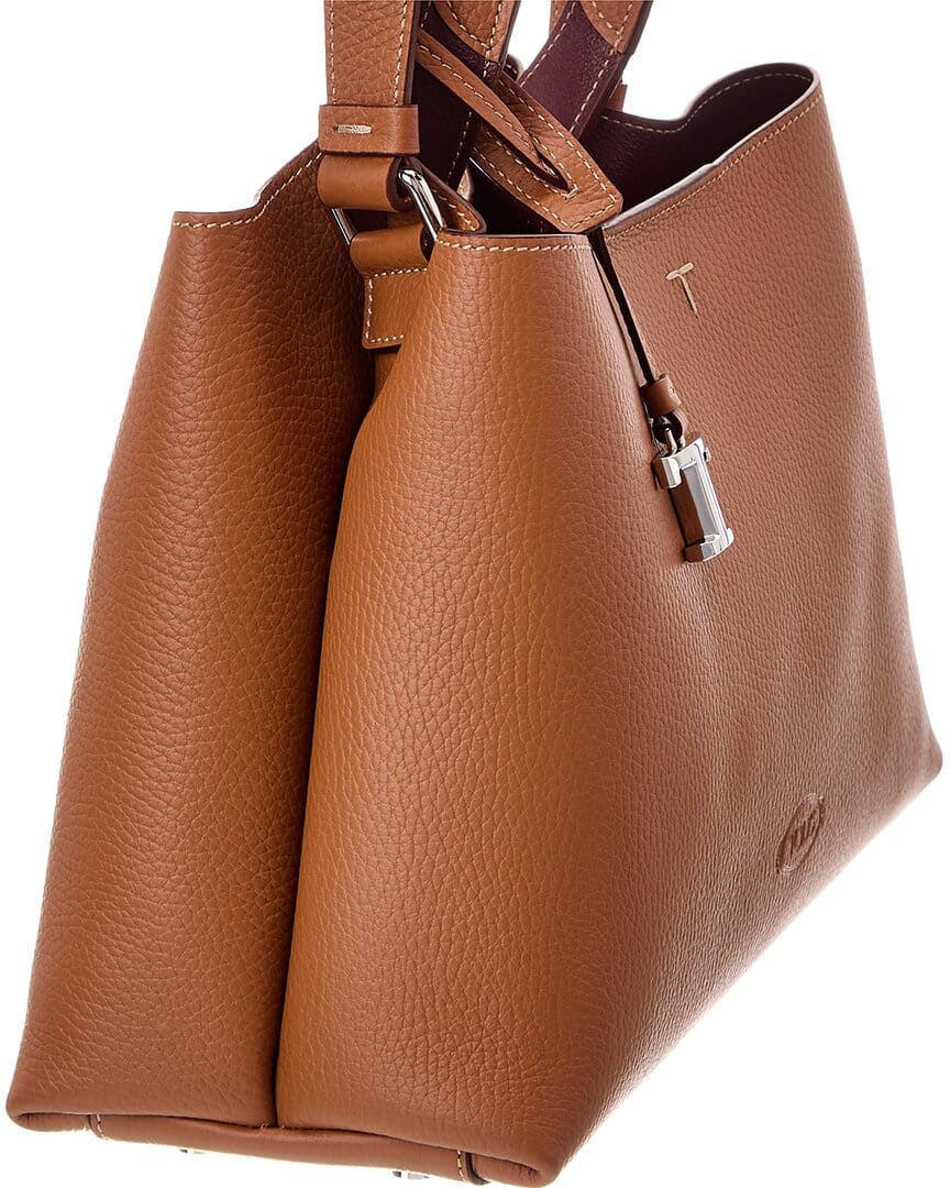 Tod's T Lock Small Leather Tote