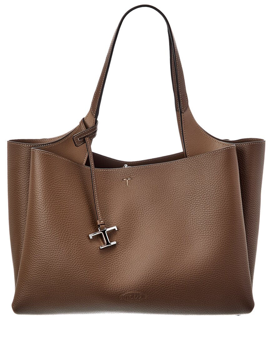 Tod’S Logo Medium Leather Tote