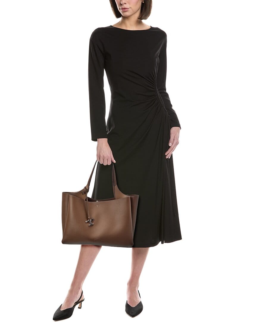 Tod’S Logo Medium Leather Tote