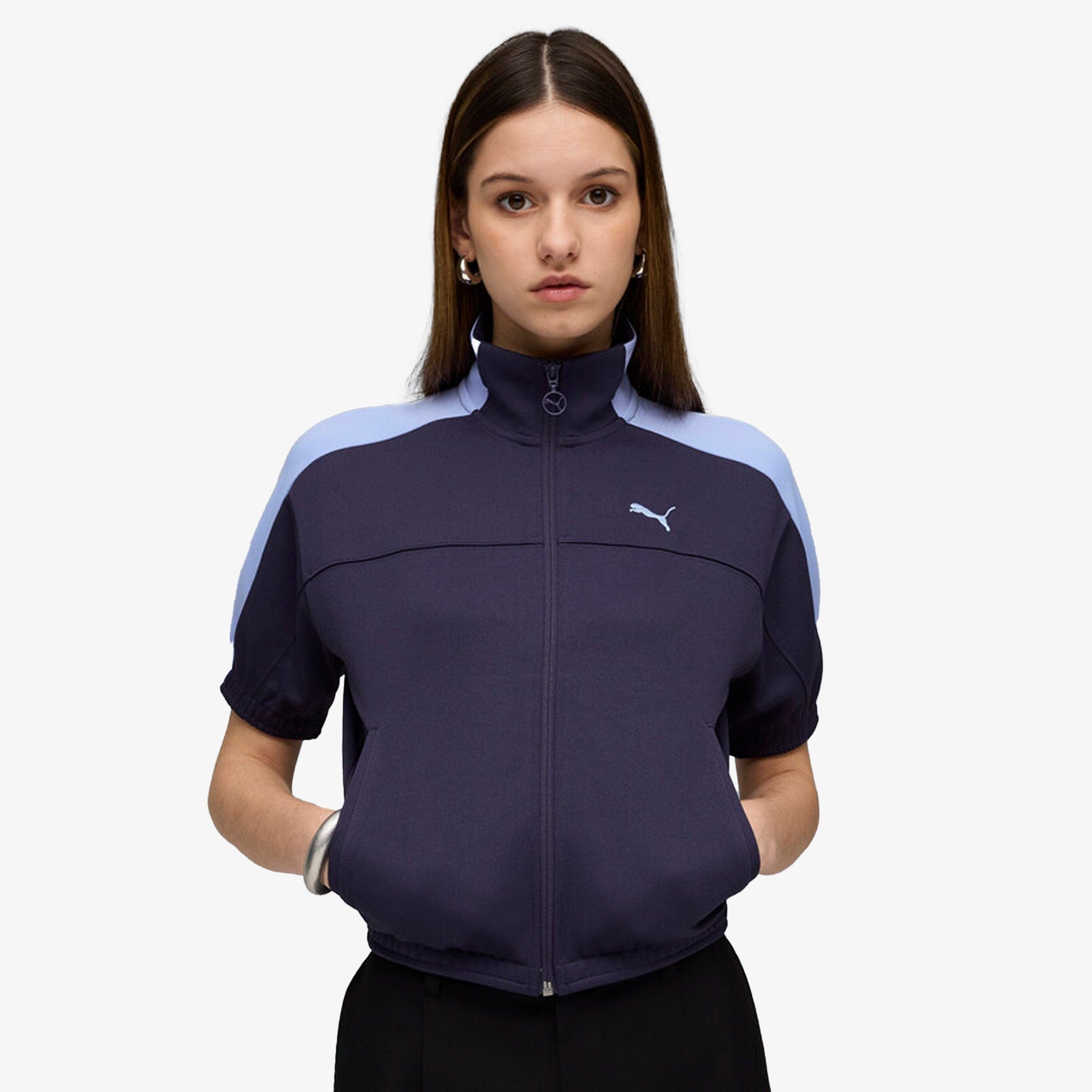 PUMA | T7 SHORT SLEEVE JACKET { DEEP PLUM
