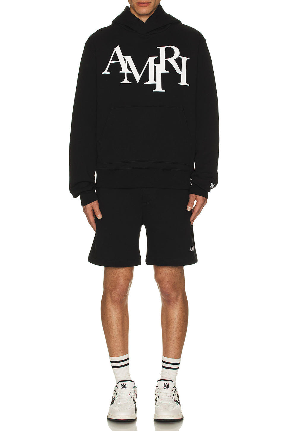 Amiri Staggered Logo Hoodie