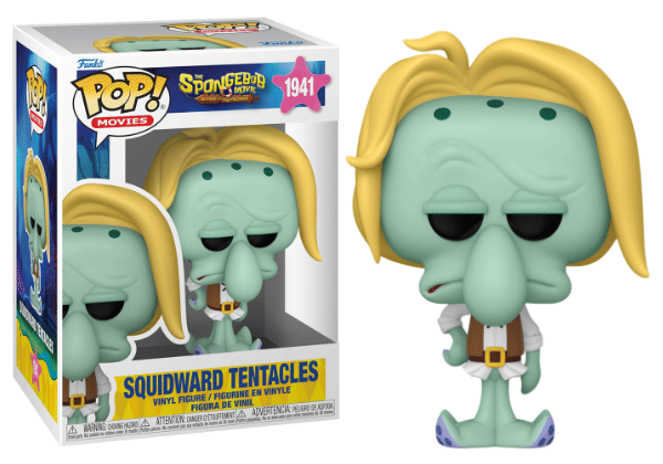 Funko Pop! Squidward Tentacles, Spongebob Movie 1941 Vinyl Figure in PopShield Protector