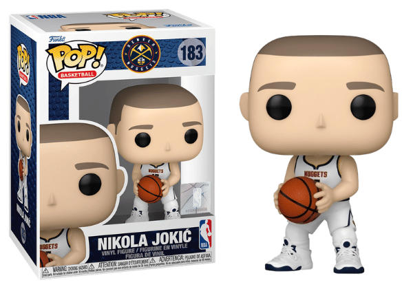 Funko Pop! Nikola Jokić Denver Nuggets, NBA 183 Vinyl Figure in PopShield Protector