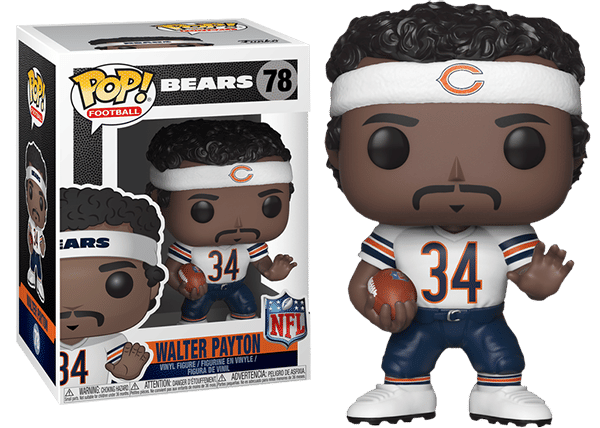 Funko Pop! Walter Payton Away Jersey, Chicago Bears, NFL 78 Vinyl Figure in PopShield Protector