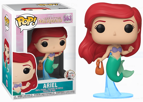 Funko Pop! Ariel w/ bag, The Little Mermaid 563 Vinyl Figure in PopShield Protector
