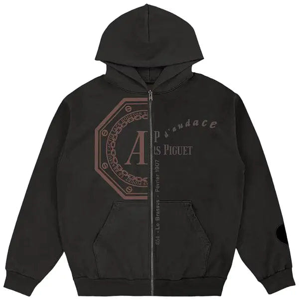 Travis Scott Cactus Jack by Travis Scott x Audemars Piguet Split Logo Zip - Up Hoodie Black
