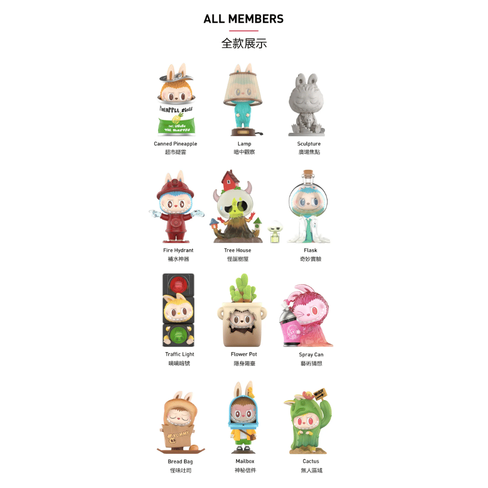 Medicom Toy POP MART x How2work LABUBU THE MONSTERS 看不見我系列手辦 SERIES 盲盒