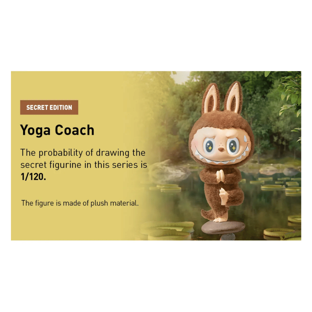 Medicom Toy POP MART LABUBU THE MONSTERS LAZY YOGA SERIES 盲盒