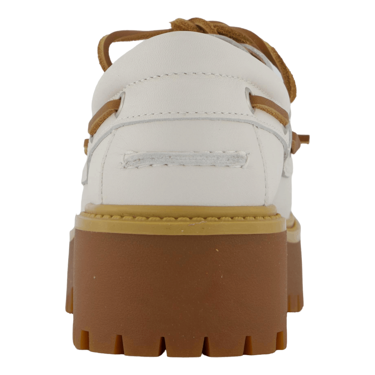 Timberland Stone Street Boat Shoe White Full Grain