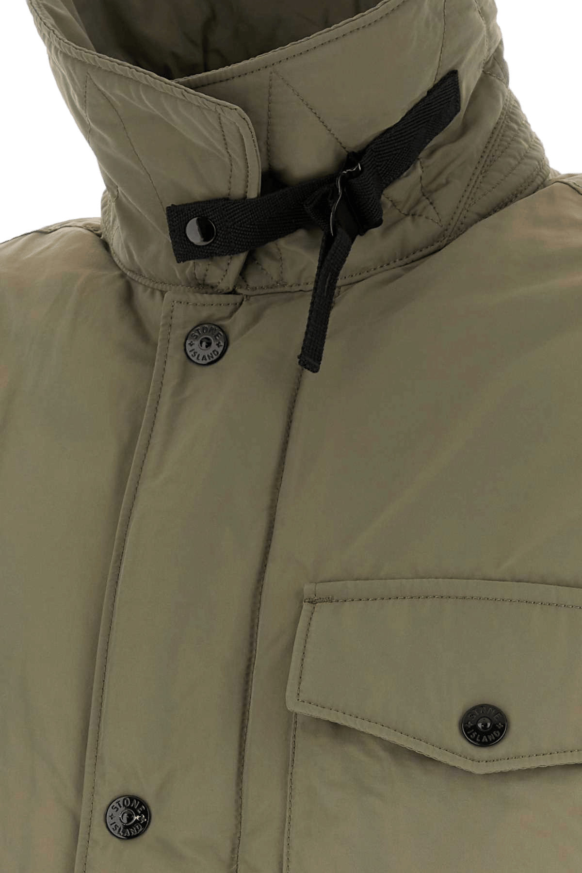 Stone Island Quilted Down Down Jacket — Green