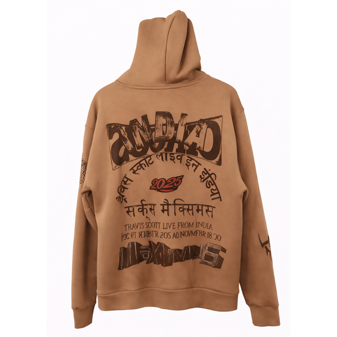 TRAVIS SCOTT UTOPIA CIRCUS MAXIMUS 2025 TOUR HOODIE Brown