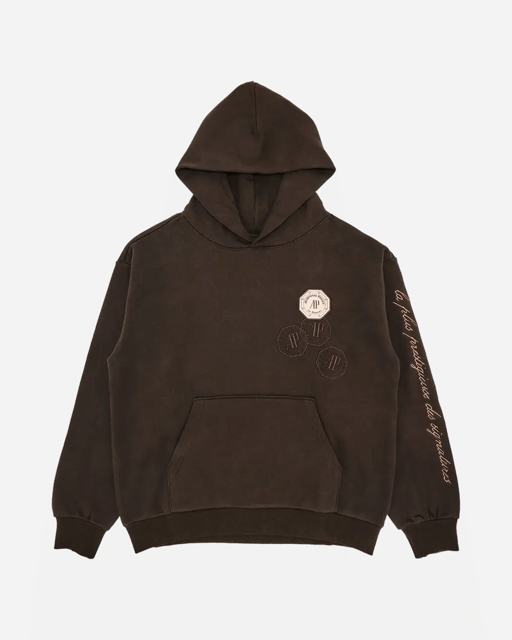 TRAVIS SCOTT CACTUS JACK x AUDEMARS PIGUET EMBLEM HOODIE BROWN