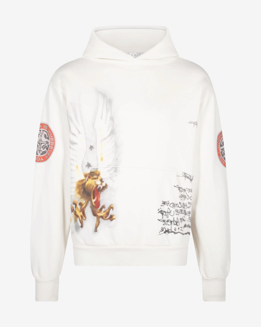 TRAVIS SCOTT UTOPIA CM TOUR WHITE HOODIE