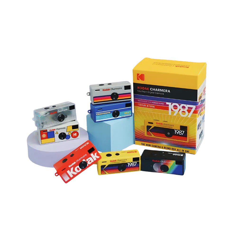 Kodak Charmera Keychain Digital Camera Blind Box Collection - Pack of 6