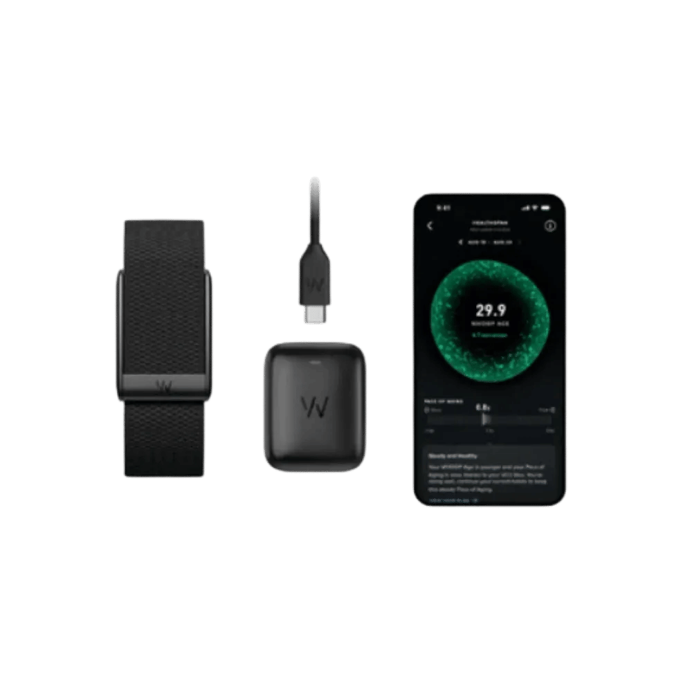 Whoop 5.0 Superknit Obsidian Band (12 Month Peak Subscription Included)