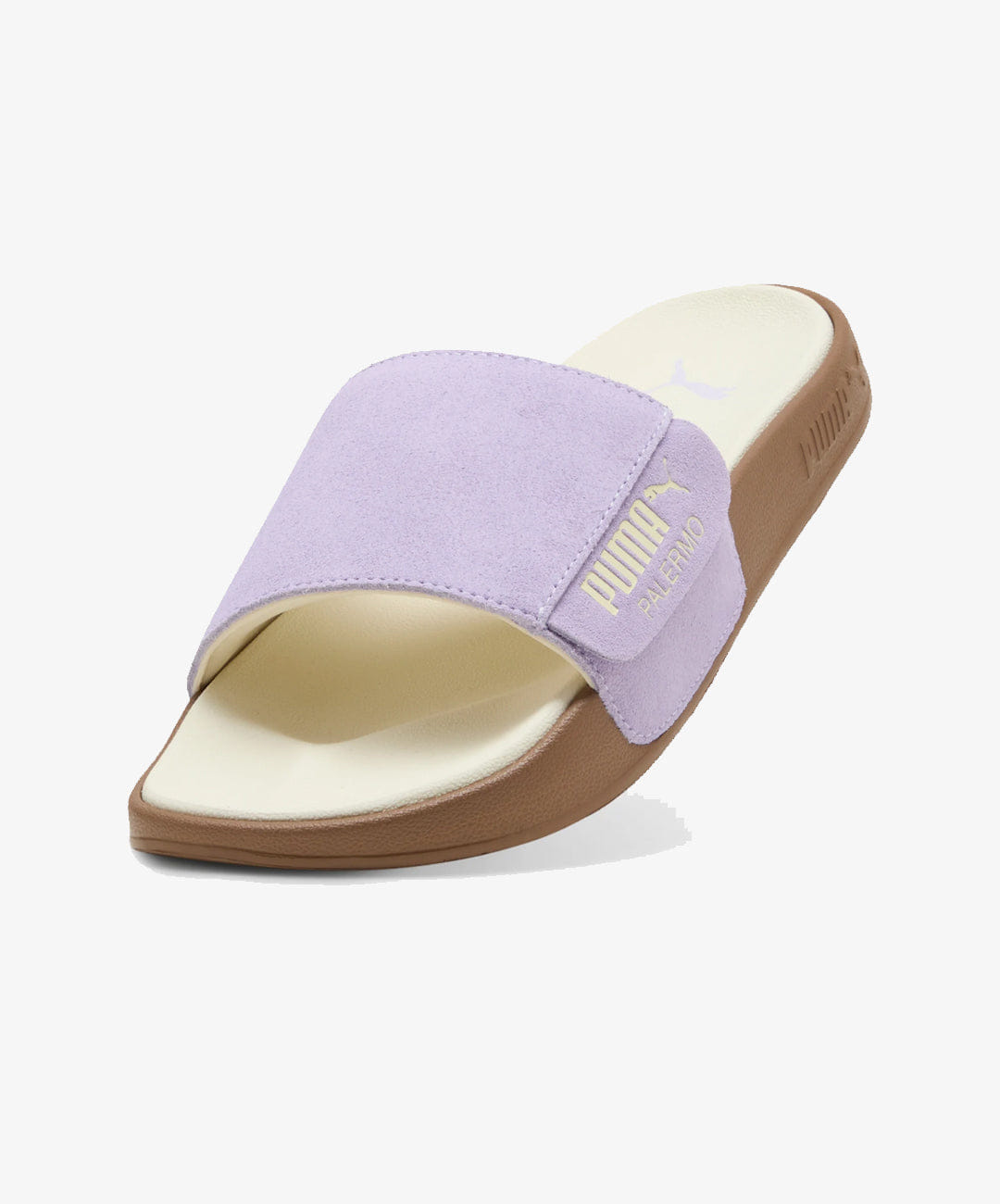 PUMA | LEADCAT 2.0 PALERMO FOIL SLIDES { LIGHT LAVENDER - BUTTERCREAM - GUM