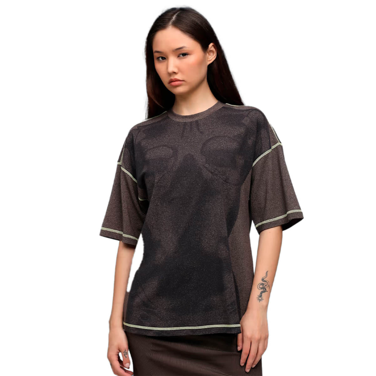 PUMA YONA AOP T-Shirt Flat Bronze